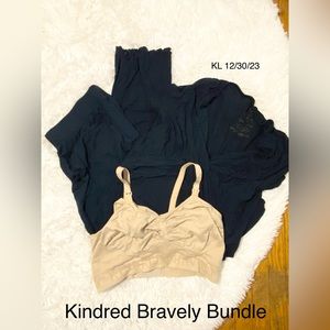 Kindred Bravely Pajamas and Nursing/Pumping Bra Bundle